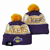 Los Angeles Lakers Team Logo Knit Hat YD (5),baseball caps,new era cap wholesale,wholesale hats